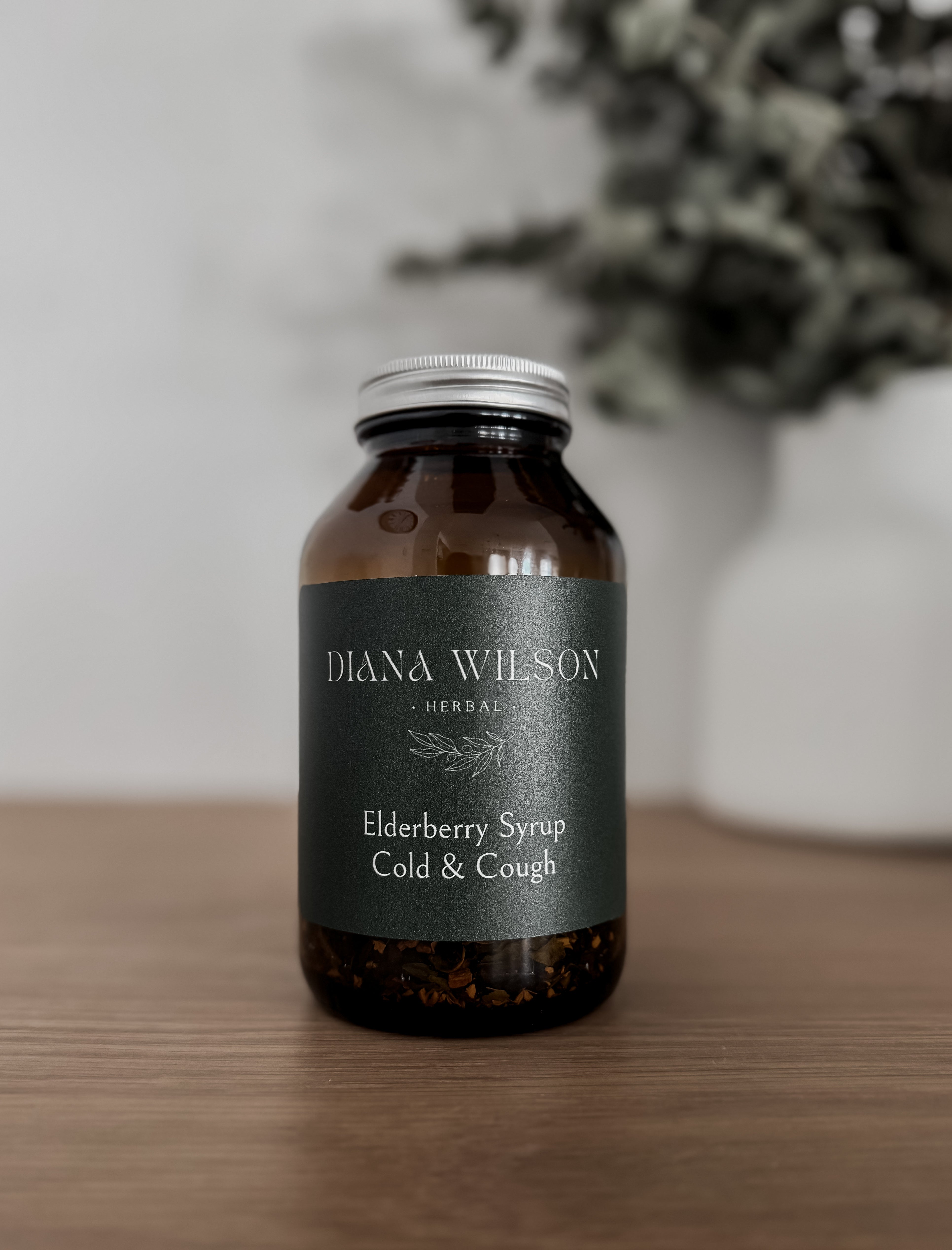 Cold Out Syrup Organic Elderberry Syrup Cold & Cough Dry Mix – Diana Wilson Herbal